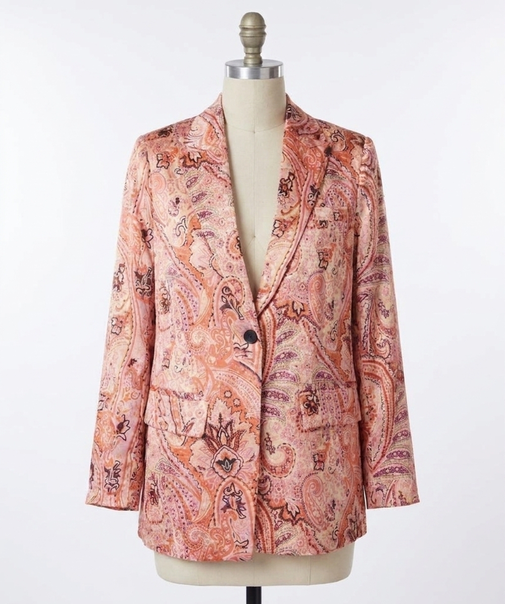 NEW ESQUALO ebba blazer in expression print